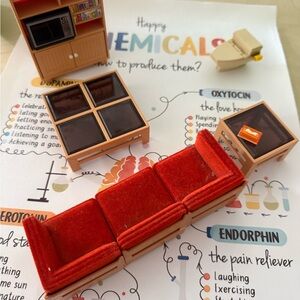 Vintage Tomy Dollhouse Furniture